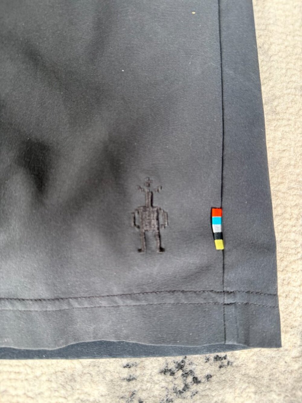 Smartwool Merino Wool Charcoal Sport Shorts - Picture 3 of 6